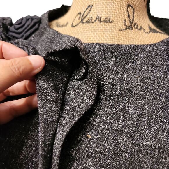 Elle Designer Tweed Jacket Size M In EUC - Picture 9 of 10